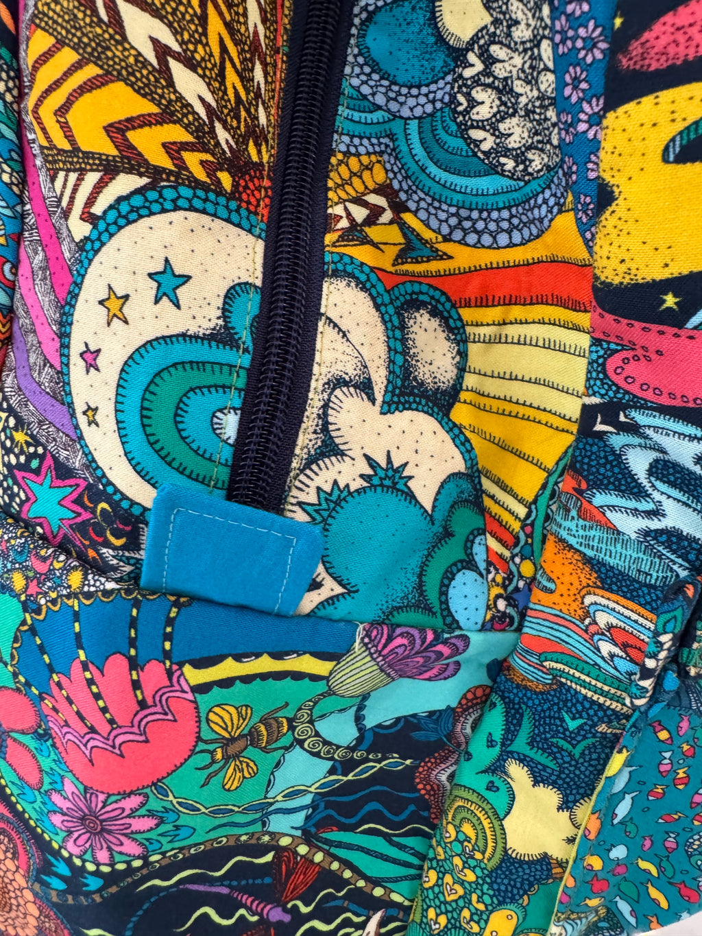 60's Retro Backpack - Paradiso fabric