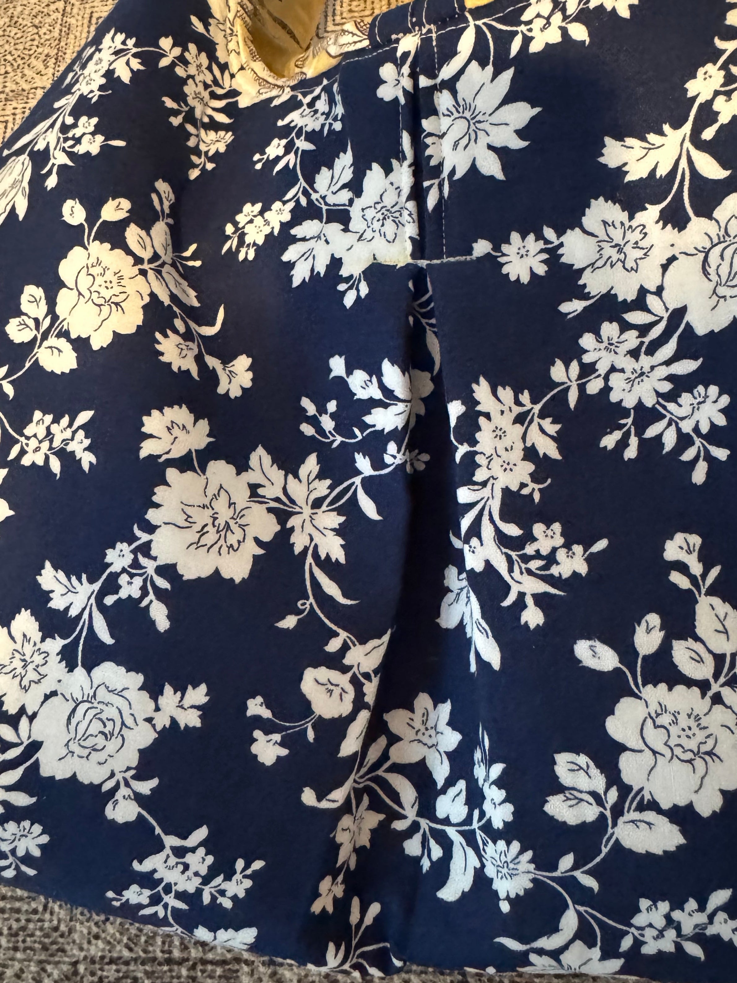 Blue/White Floral Margaret Sling