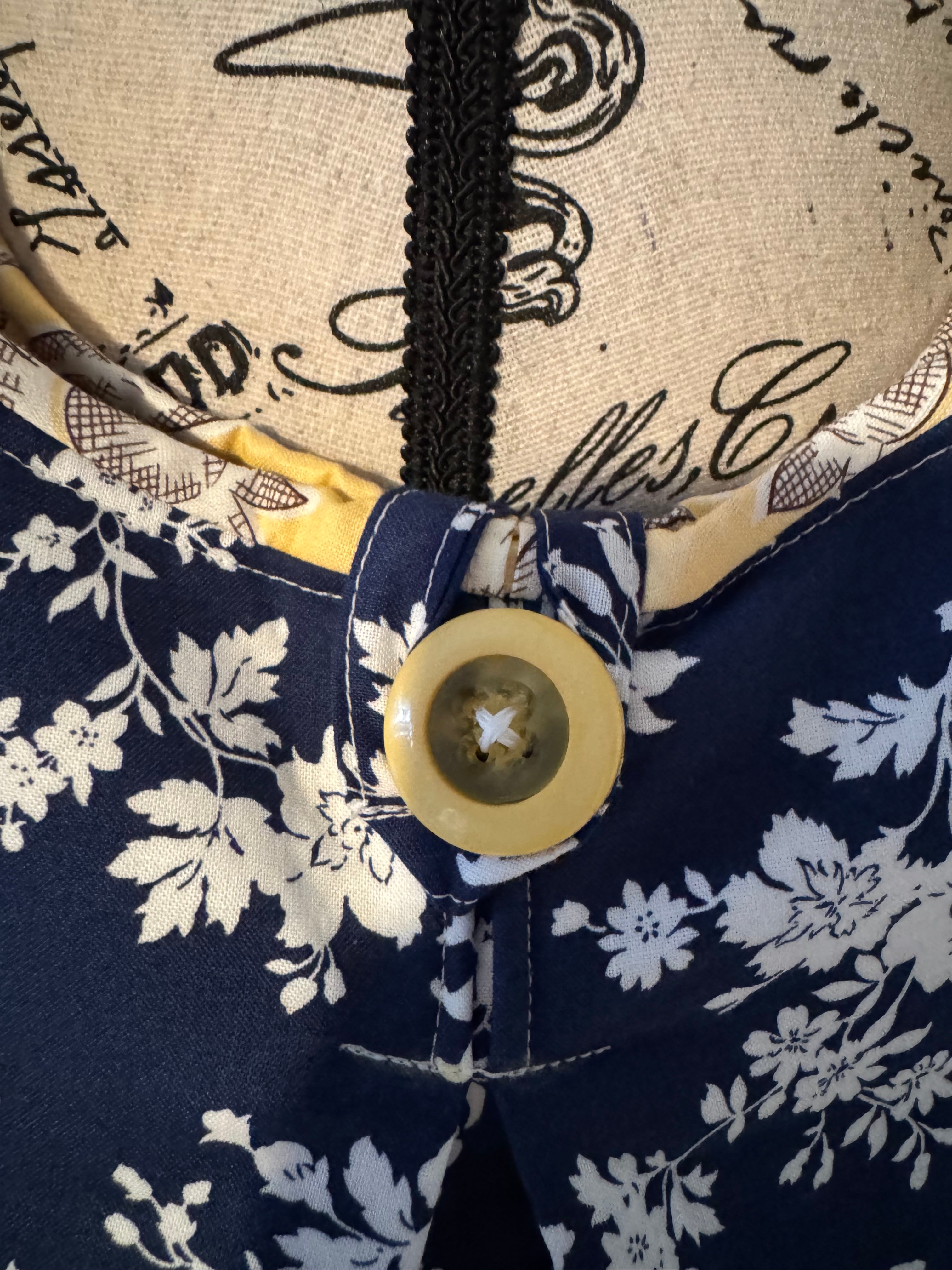 Blue/White Floral Margaret Sling