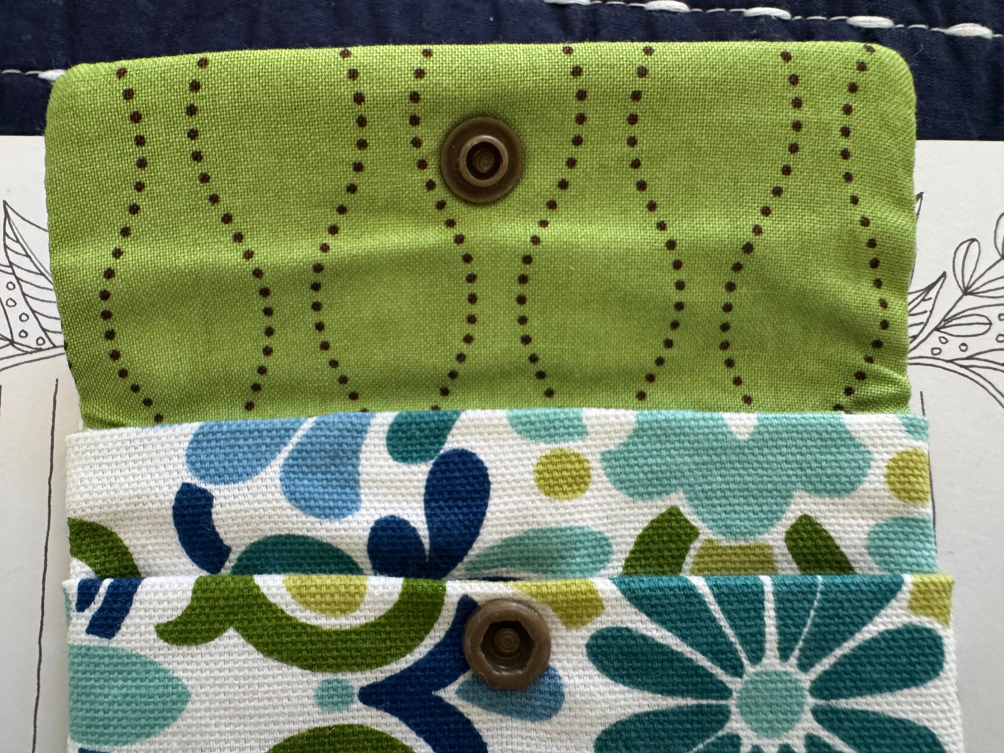 Mod Floral Card/ID Holder