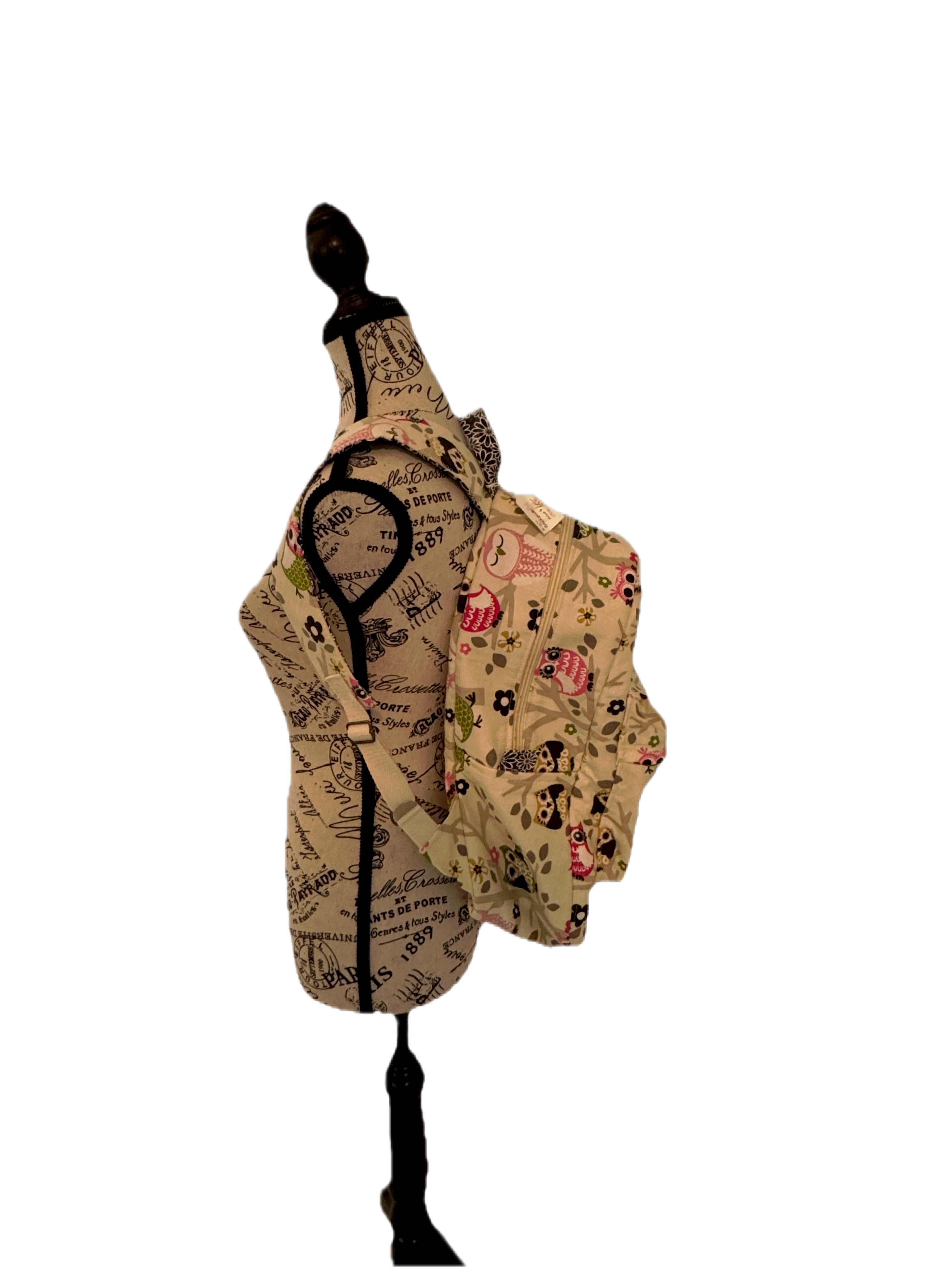 Owl Backpack with Daisy lining